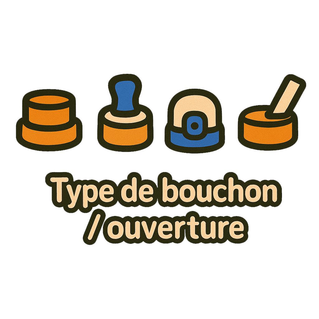Type de bouchon Type de bouchon