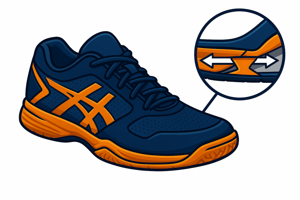 Stabilité et maintien chaussure