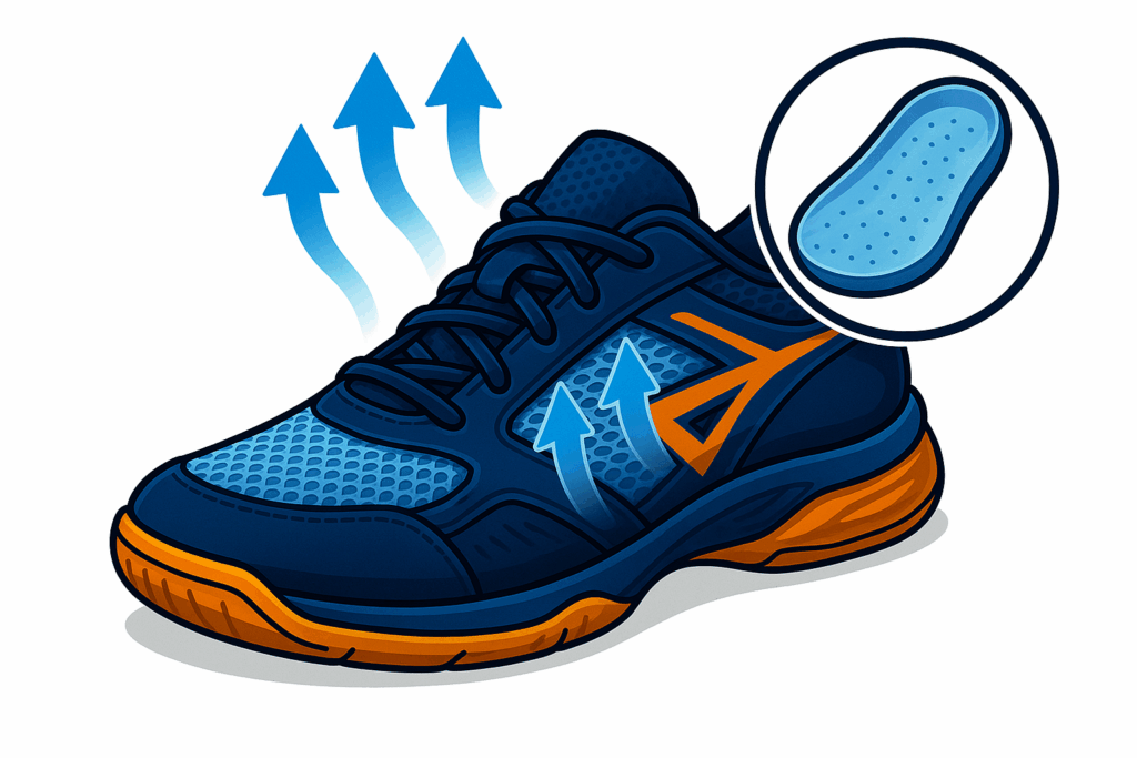 Respirabilité chaussure