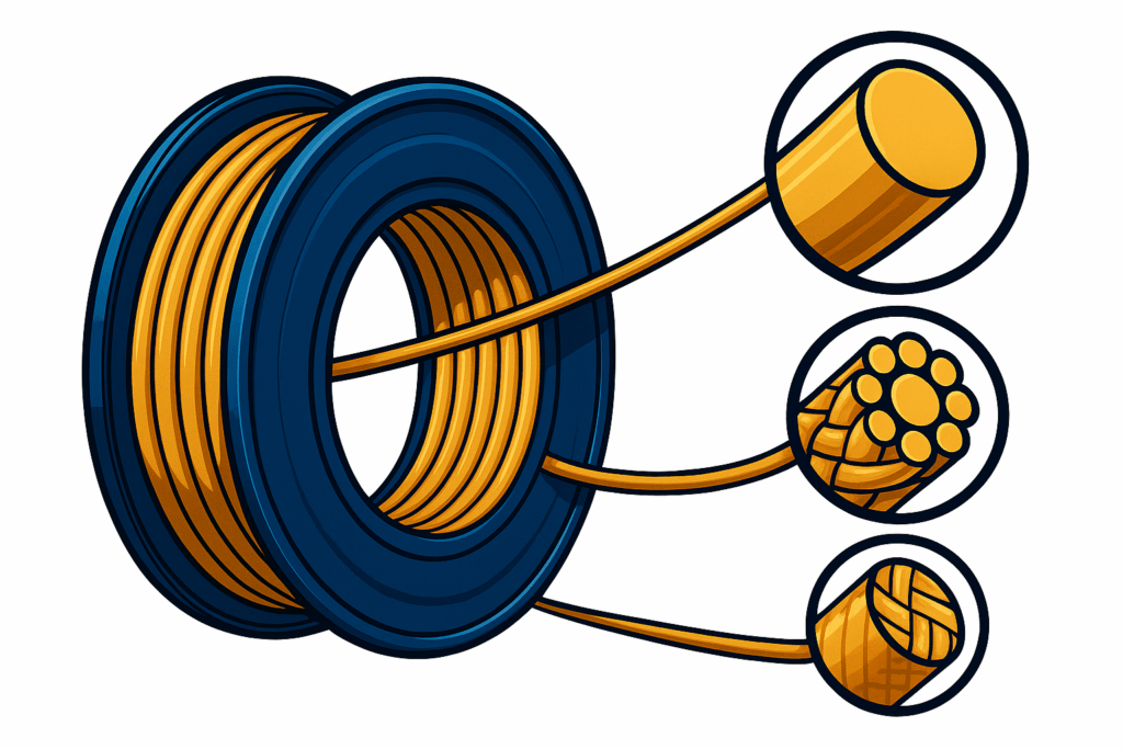 Composition cordage badminton