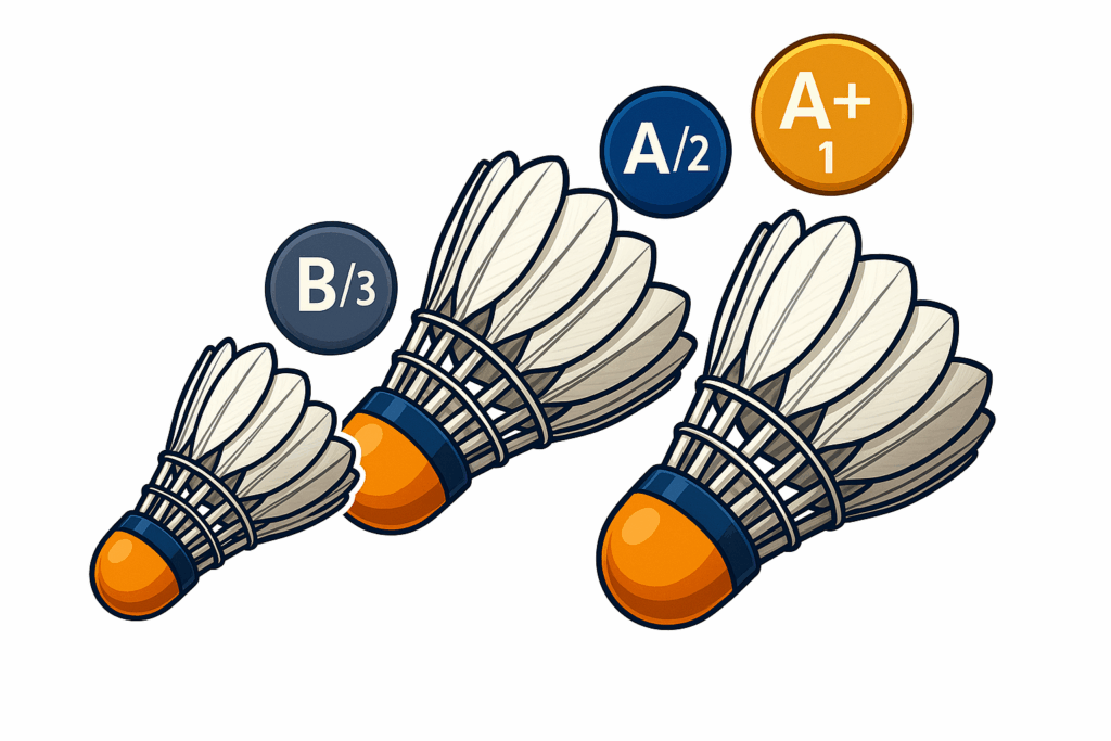 Qualité volant badminton