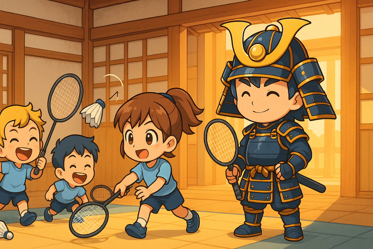 Badminton à l'école