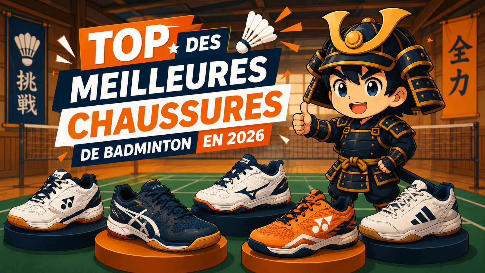 Meilleures chaussures badminton 2026