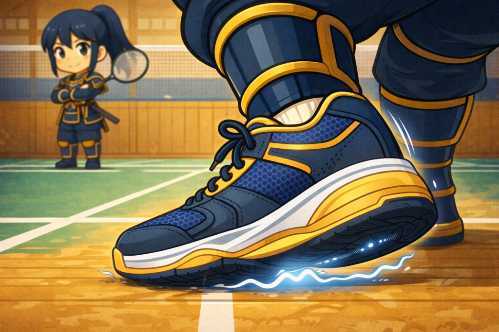 Chaussures badminton meilleur amorti